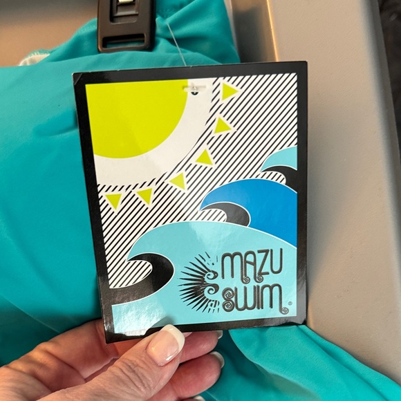 Turquoise Tankini Top - Picture 2 of 4